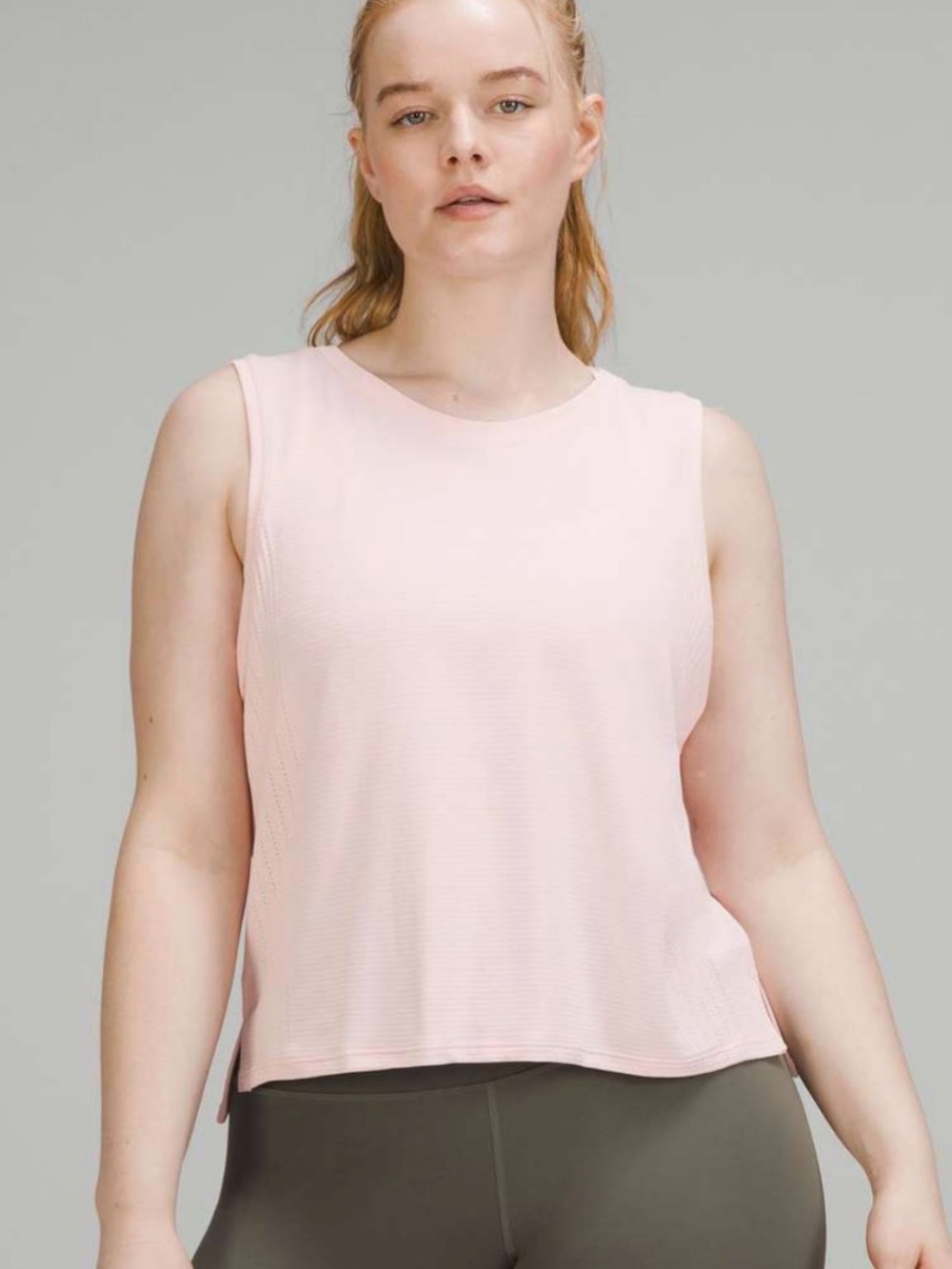 Lululemon Light Pink Train to Be Tank Top